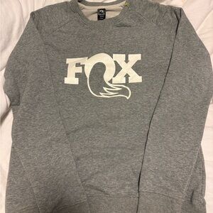 Fox Men's Heather Gray Crewneck Sweater